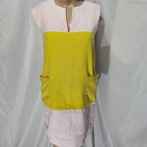 Kate Spade Yellow Pink Hana Colorblock Shift Dress Women's 0